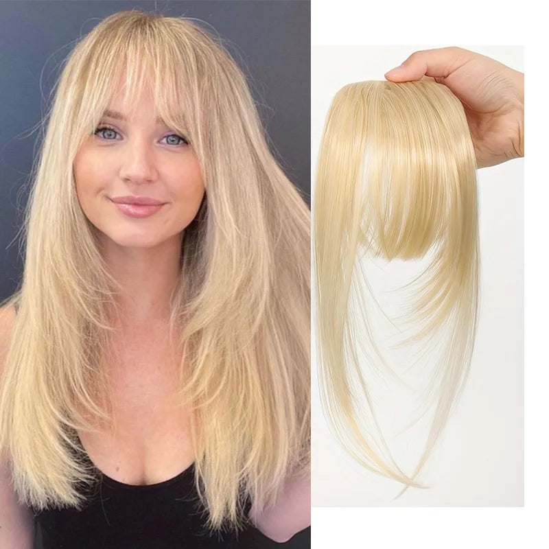 LAQTA synthetic hair clip with sleek black design, featuring a secure clasp and smooth finish for effortless styling.