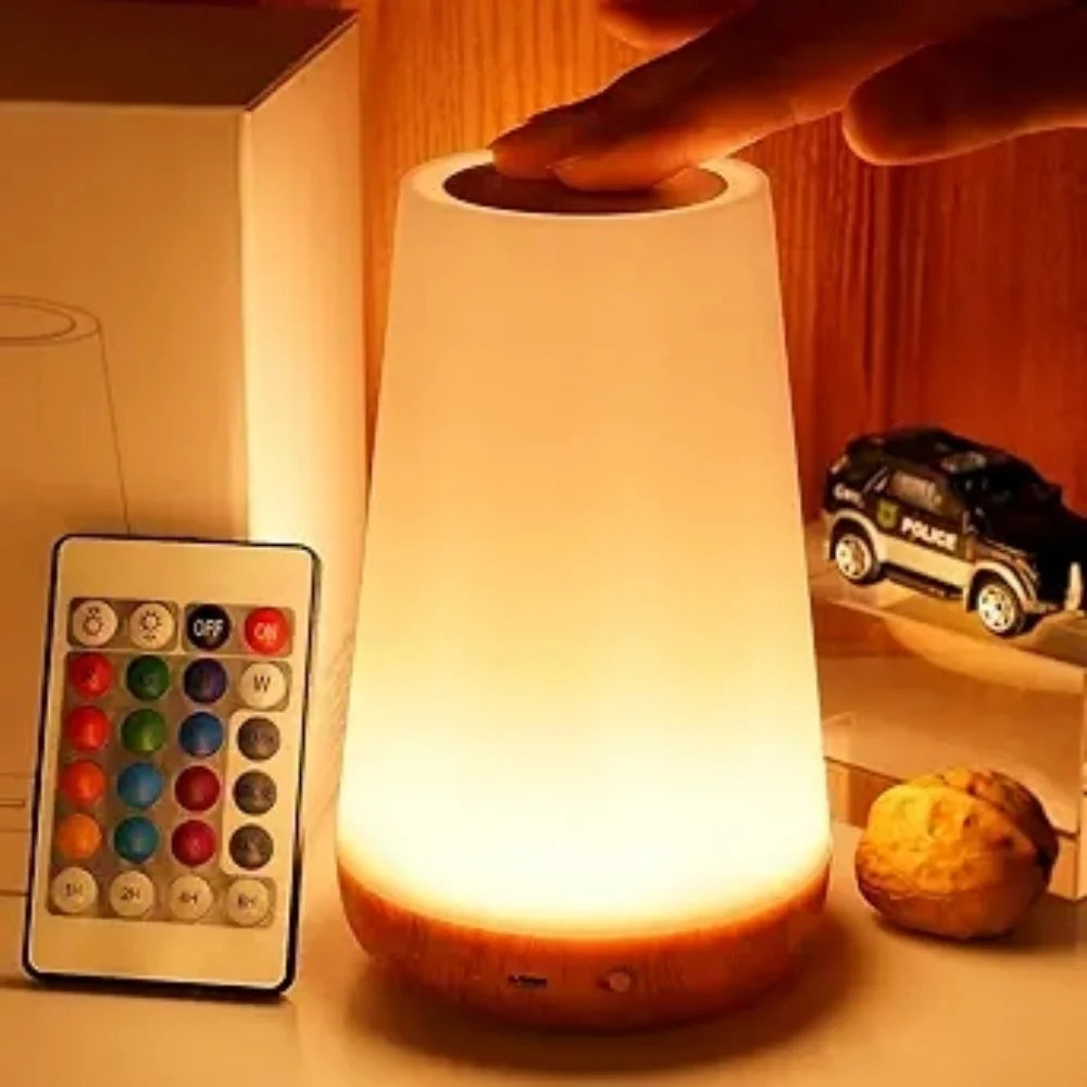 Dimmable LAQTA Touch Lamp with sleek design, touch control, and adjustable brightness for modern home lighting.