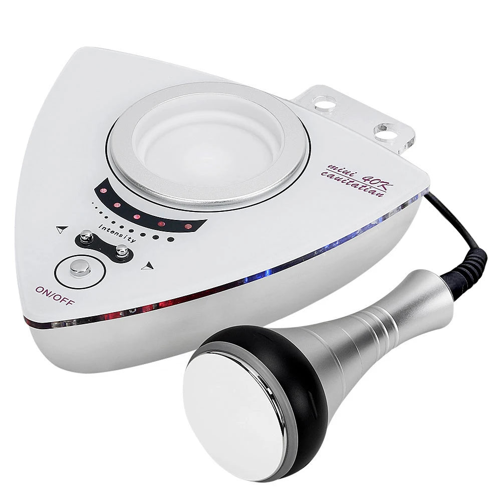 LAQTA Ultrasonic 40KHz Cavitation Machine with control panel and display screen for body slimming and fat reduction treatments.