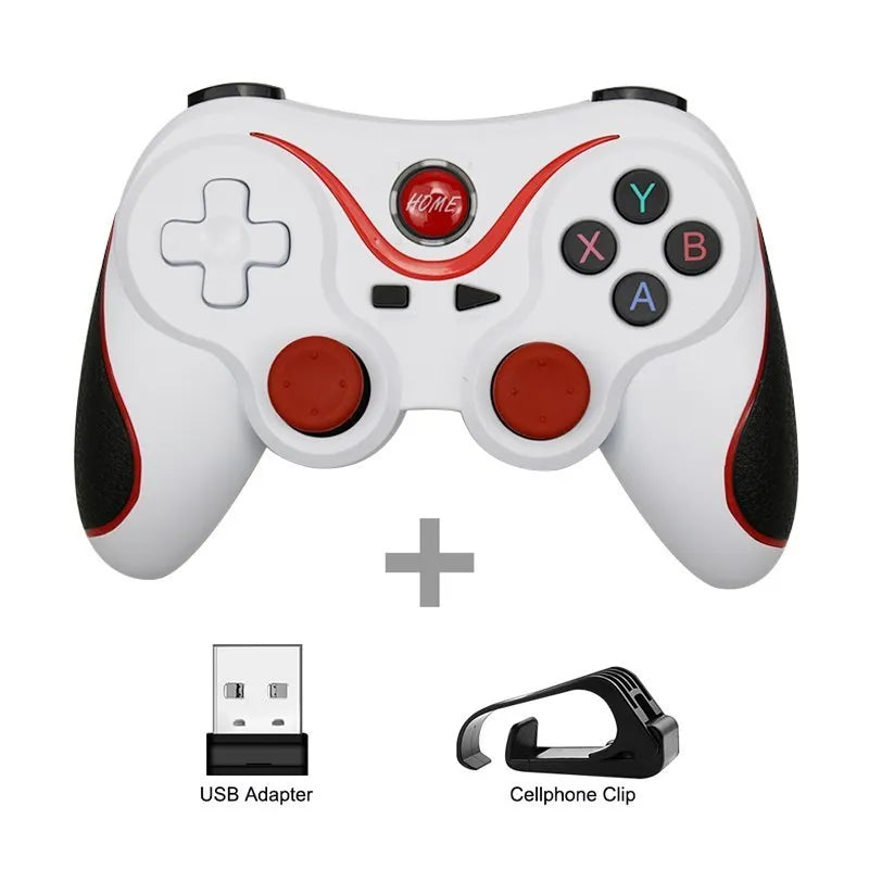 LAQTA Terios T3 X3 wireless joystick with ergonomic design and multiple control buttons, ideal for gaming.