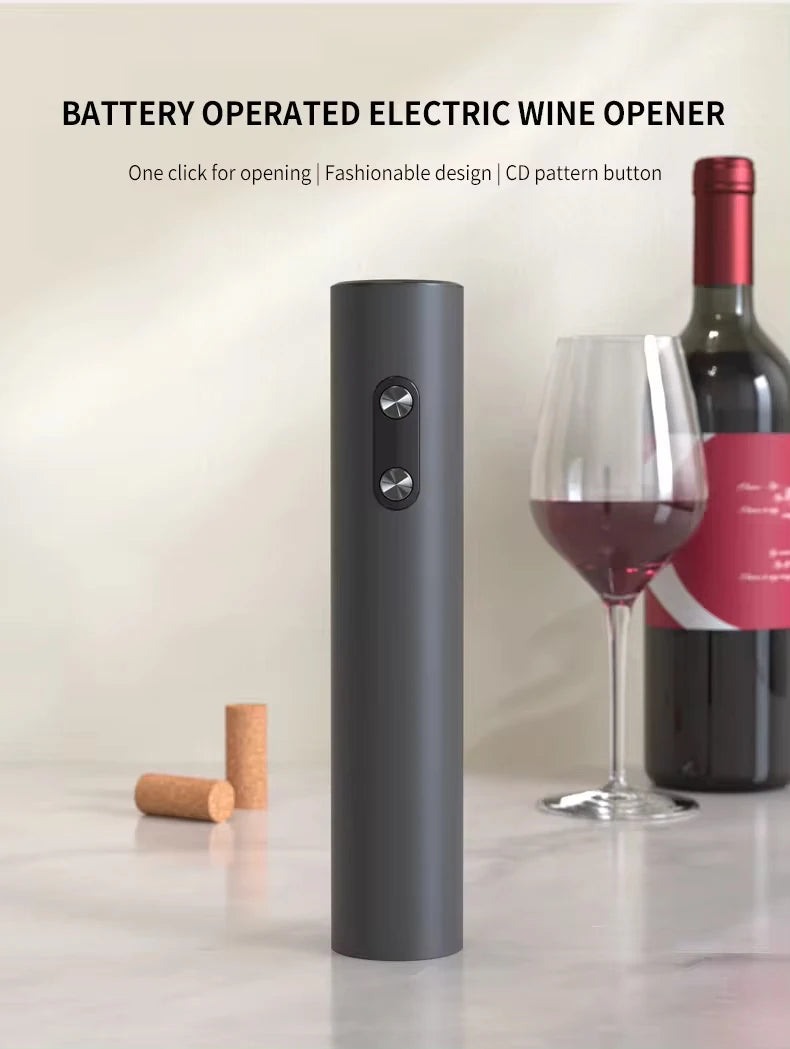 LAQTA electric wine bottle opener automatic removing corks from wine bottles effortlessly