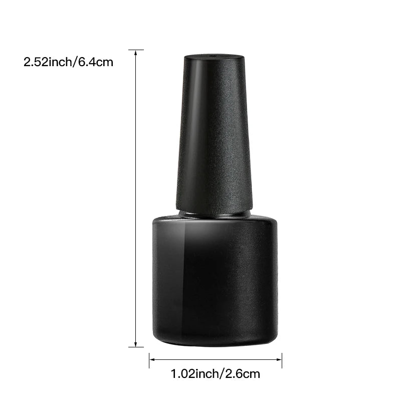LAQTA fluorescent reflective gel nail polish applied on nails, showcasing vibrant, glowing colors under UV light.