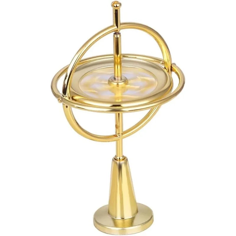 LAQTA Metal Anti-Gravity Spinning toy with sleek metallic finish and dynamic spinning motion.