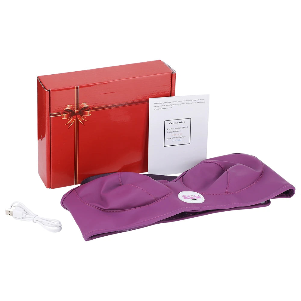 LAQTA electric breast massager with ergonomic design and detachable massage heads, suitable for gentle breast care.