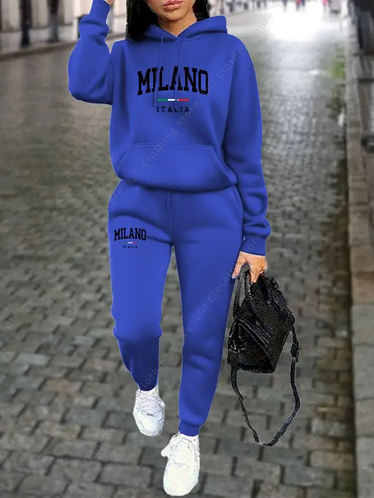 LAQTA MILANO pants set featuring a stylish matching top and pants in a modern design, casual and comfortable for everyday wear.