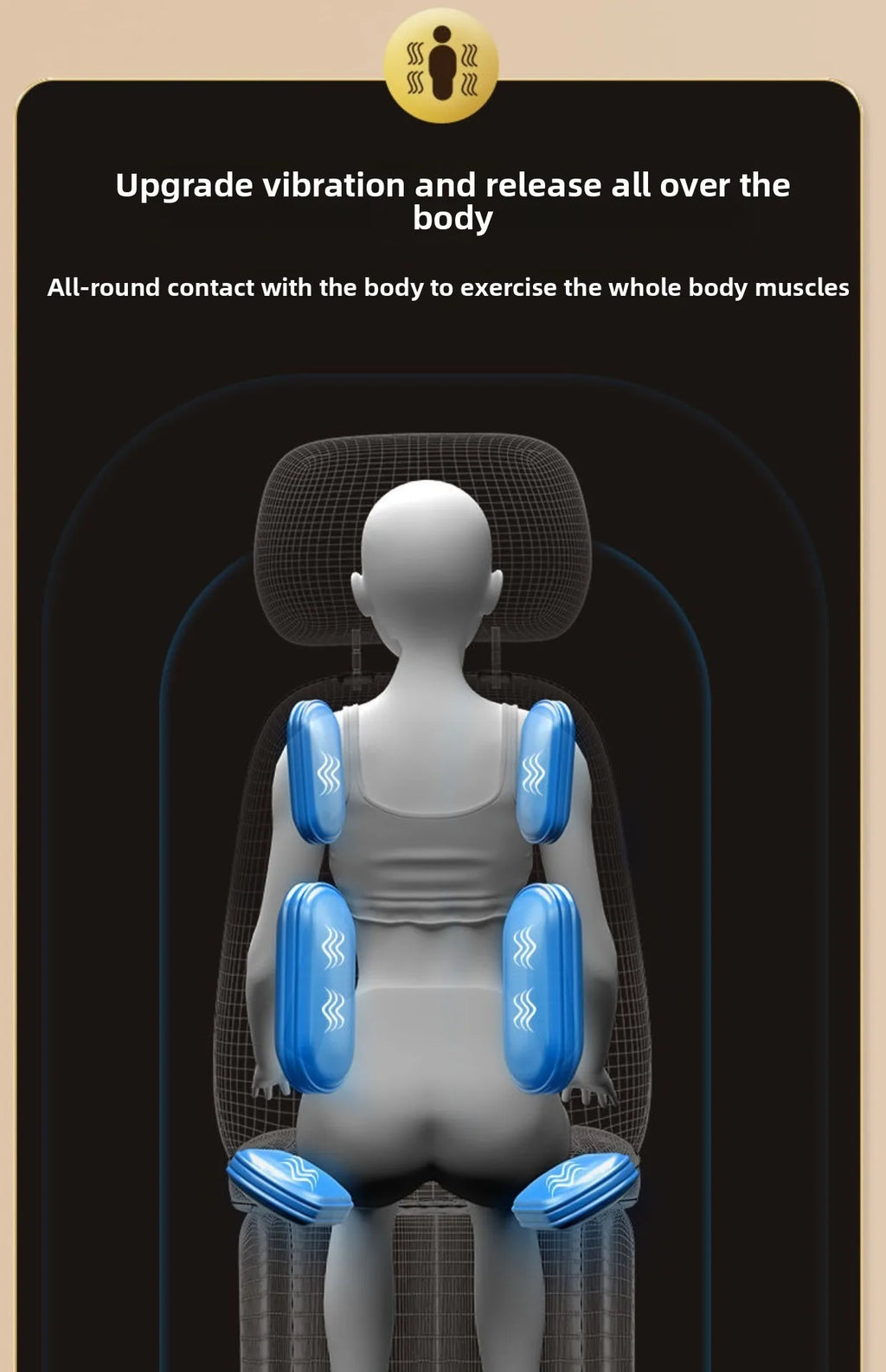 LAQTA shiatsu neck massager with heat feature showing ergonomic design and adjustable straps for soothing neck relief