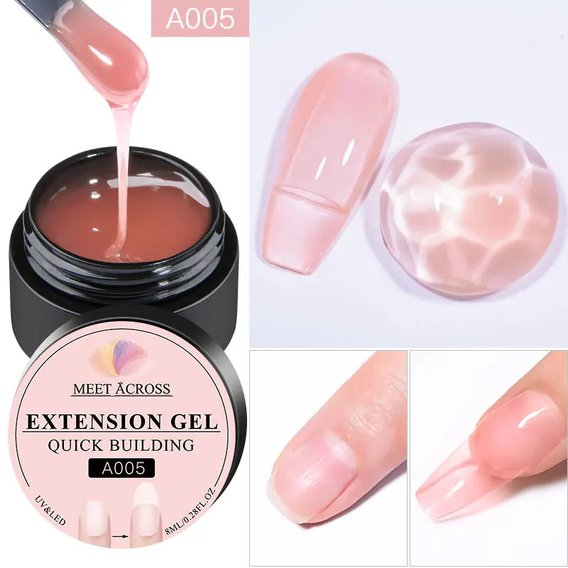 LAQTA Quick Extension Nail in natural skin tone, showcasing a sleek, long-lasting artificial nail extension for professional manicures.