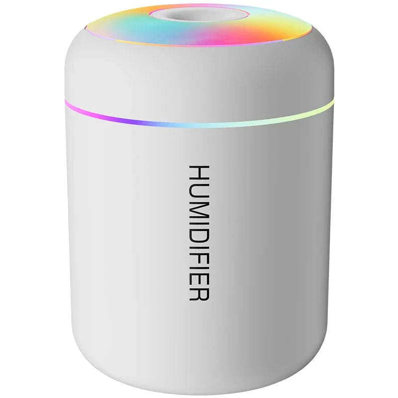 LAQTA 180ML mini air humidifier shown on a white background, compact device with adjustable mist and water tank.