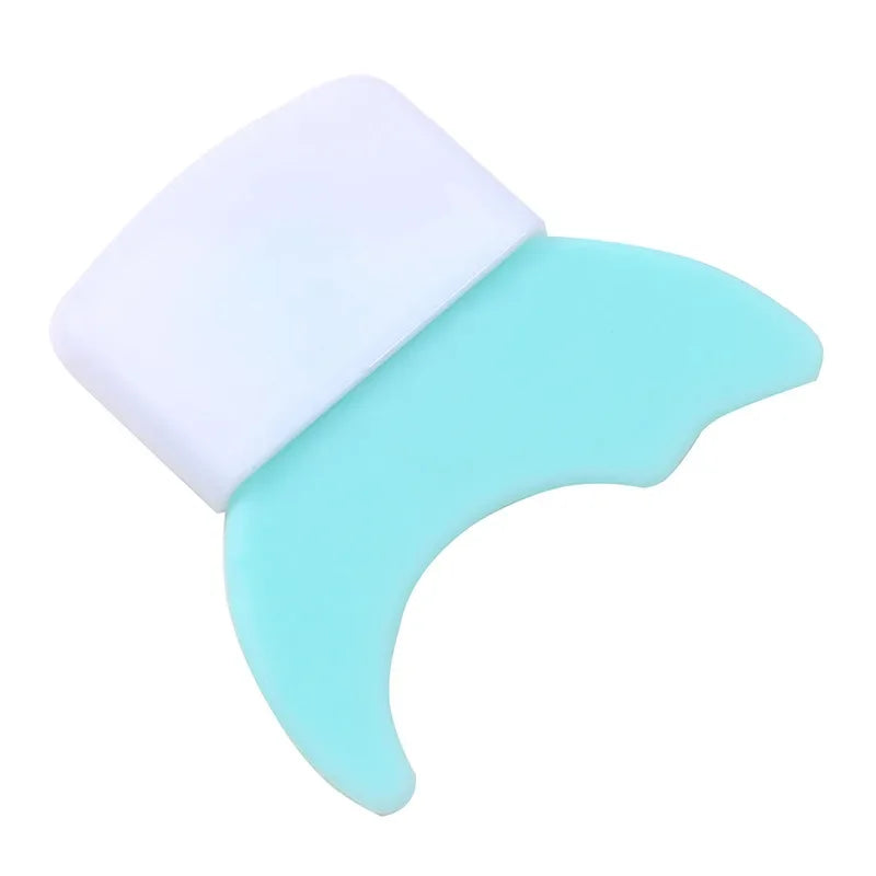 LAQTA multi-functional eyeliner stencil with wing tip designs, showing various stencil shapes on a white background.
