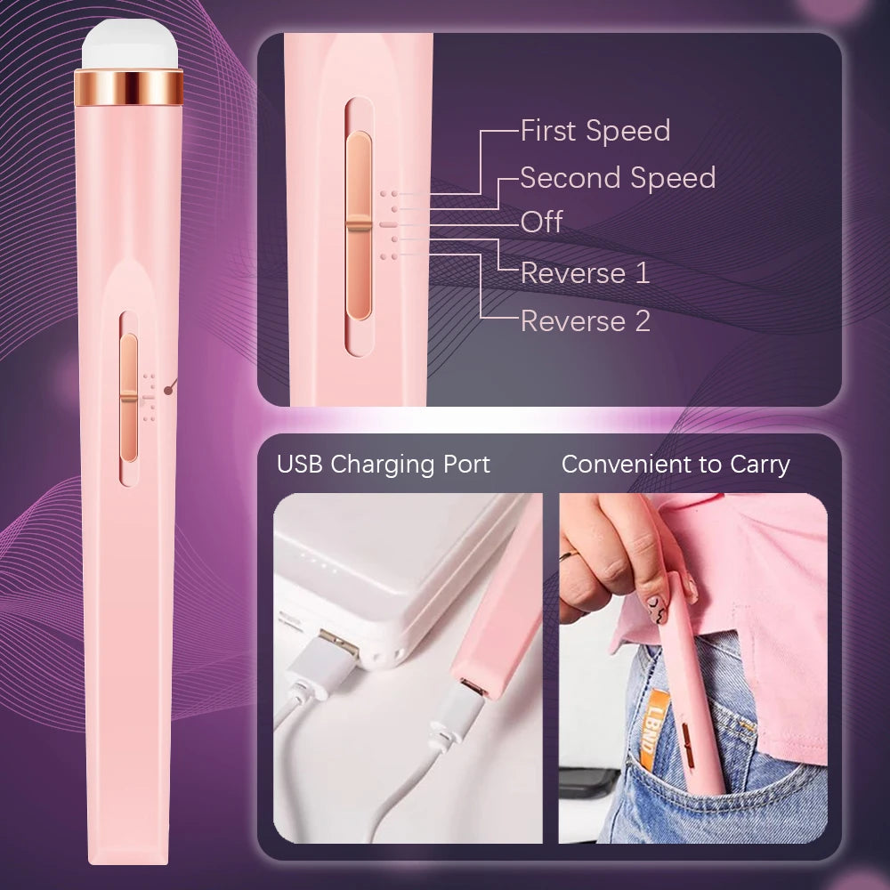 LAQTA 5-in-1 electric nail polish device with multiple color options and sleek design for professional manicure and pedicure use.