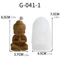 LAQTA Little Buddha Candle silicone mold showing detailed Buddha figure for handmade candle crafting.