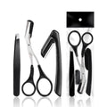 LAQTA eyebrow trimmer set with precision blades and grooming accessories for shaping and maintaining eyebrows.