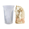 LAQTA Dreamy Horse Head Candle Mold showing detailed horse head shape in silicone for handmade candles
