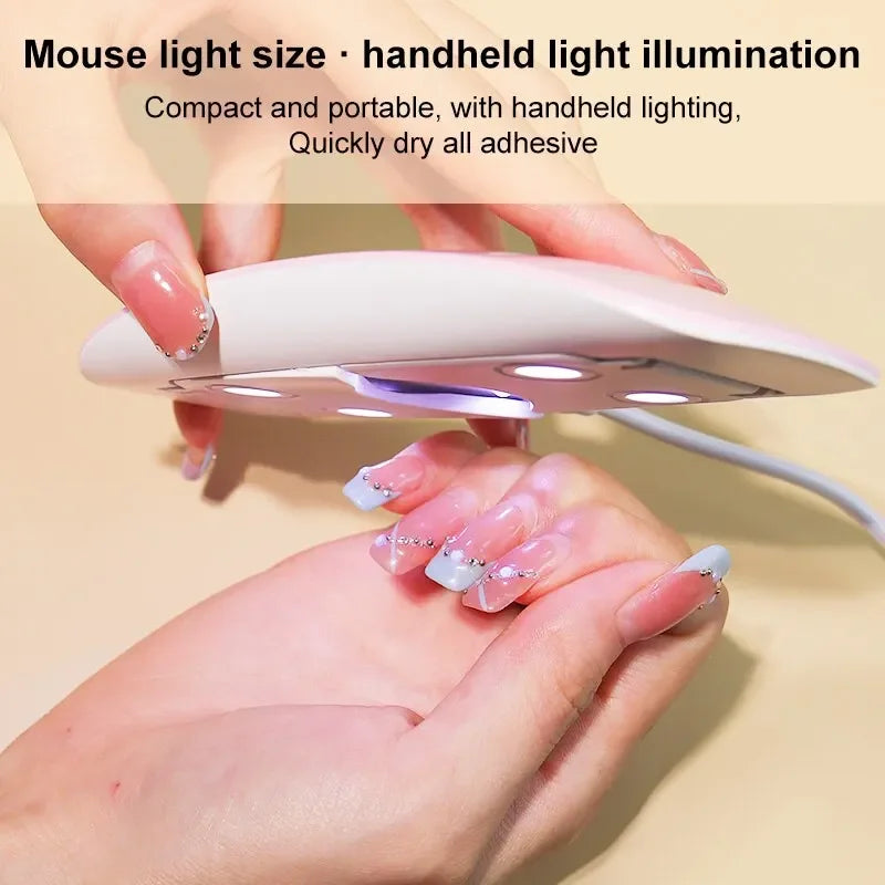 LAQTA portable nail dryer device with LED display and compact design for quick, efficient at-home manicures.