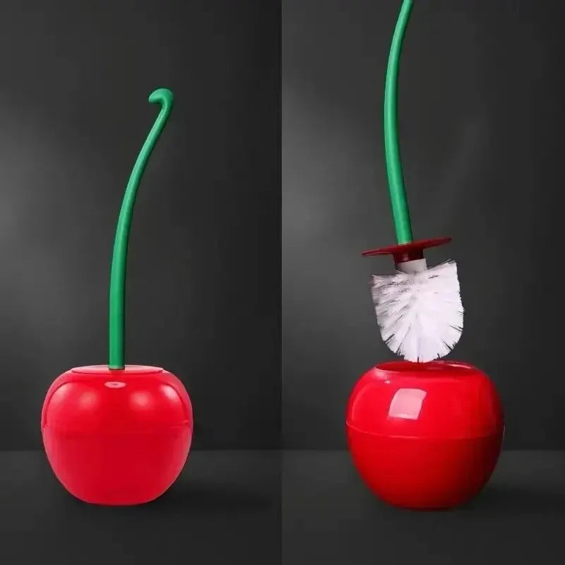 LAQTA red toilet brush with handle and bristles, designed for cleaning toilets effectively and hygienically.