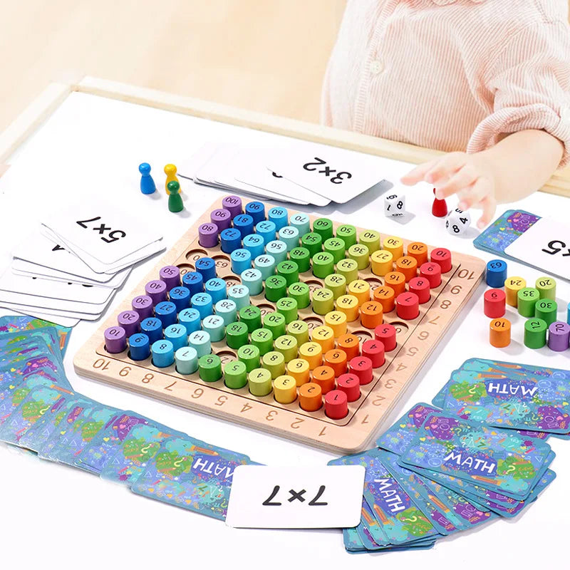LAQTA Montessori educational wooden toys set with colorful stacking blocks and learning shapes for early childhood development