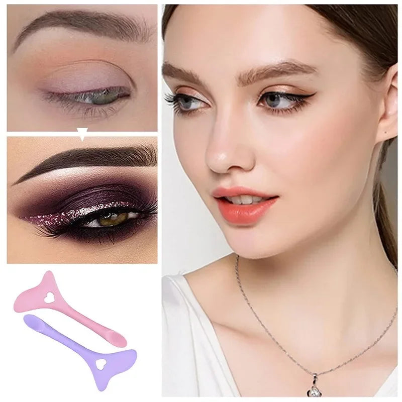 LAQTA multi-functional eyeliner stencil with wing tips, showing precise application and reusable design for perfect eyeliner looks