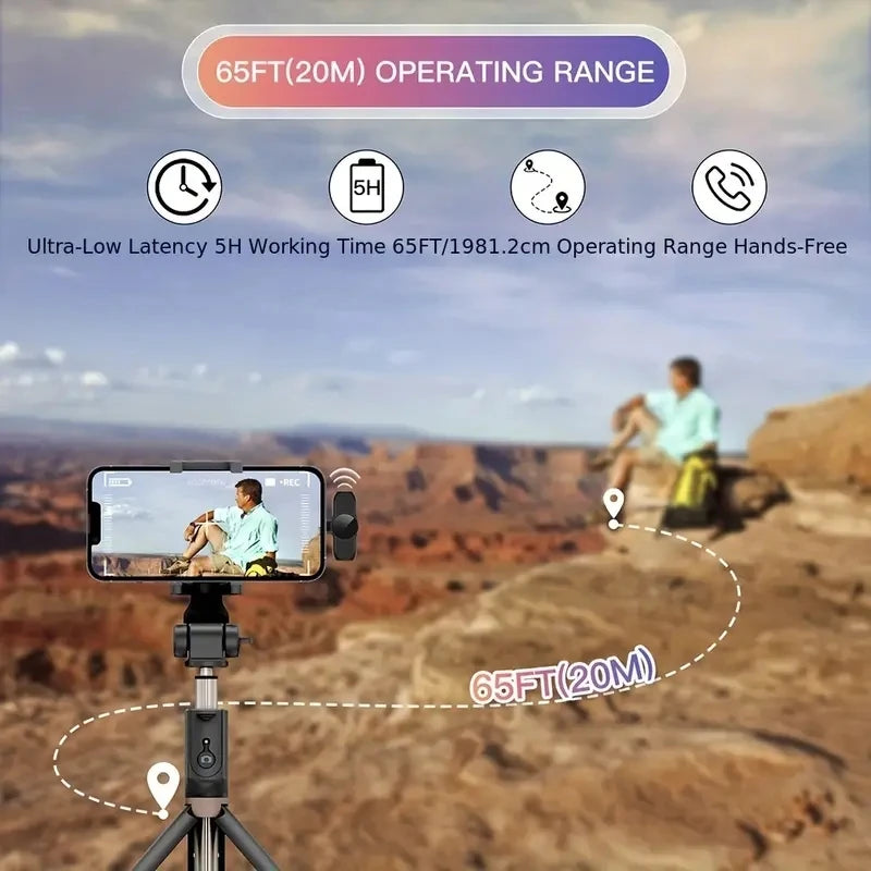 Wireless lavalier microphone by LAQTA with clip-on design, small and discreet for clear audio recording.