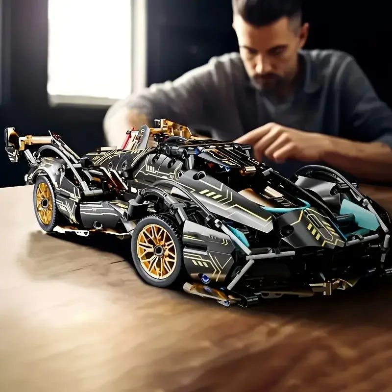 LAQTA racing building block toys featuring colorful interlocking bricks for creative construction and imaginative play.