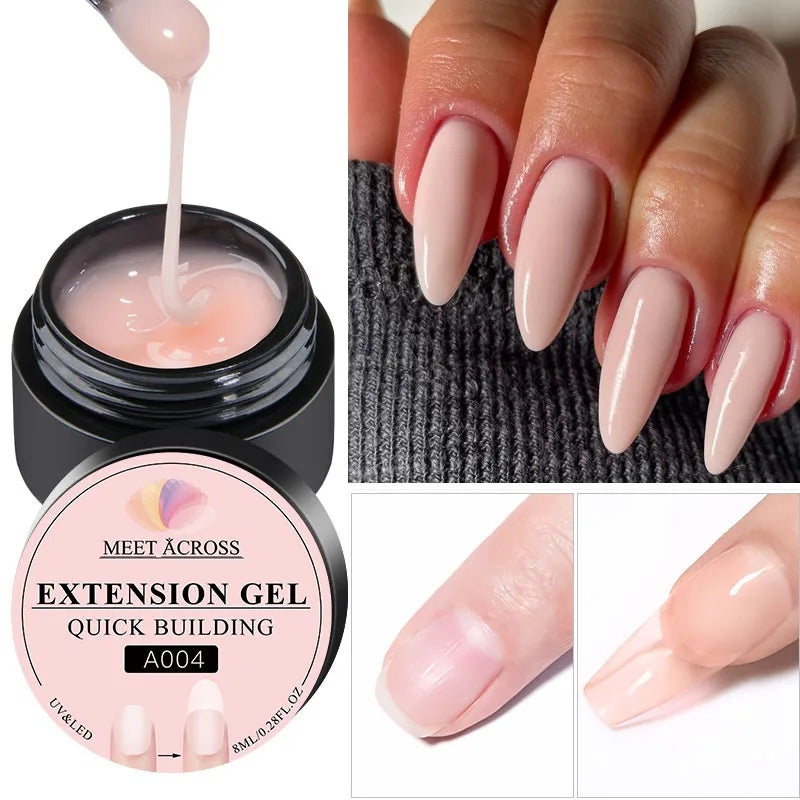 LAQTA Quick Extension Nail with a sleek design, showcasing a close-up of the durable, easy-to-apply nail extension.