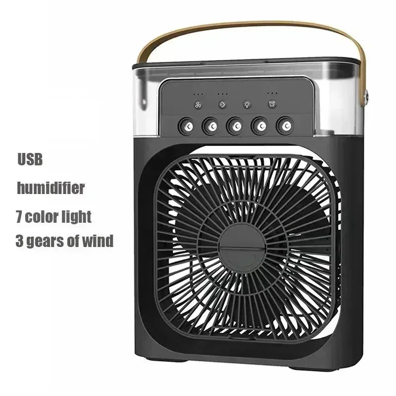 LAQTA 3-in-1 fan and air conditioner unit showing adjustable vents and digital display for versatile cooling and air circulation