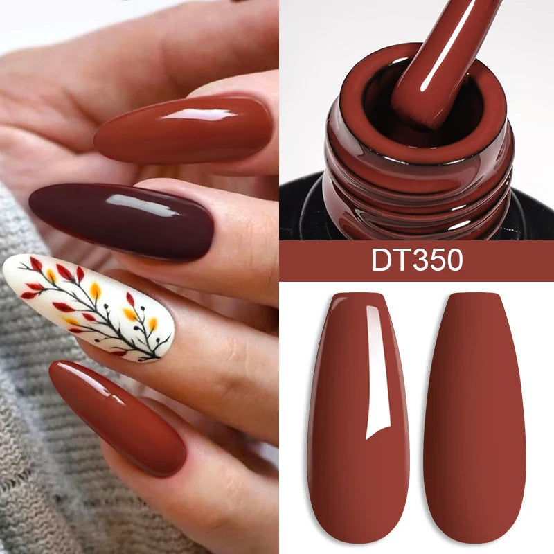 LAQTA Red Gel Nail Polish Crystal bottle showing vibrant red color and sleek packaging, perfect for gel manicures.