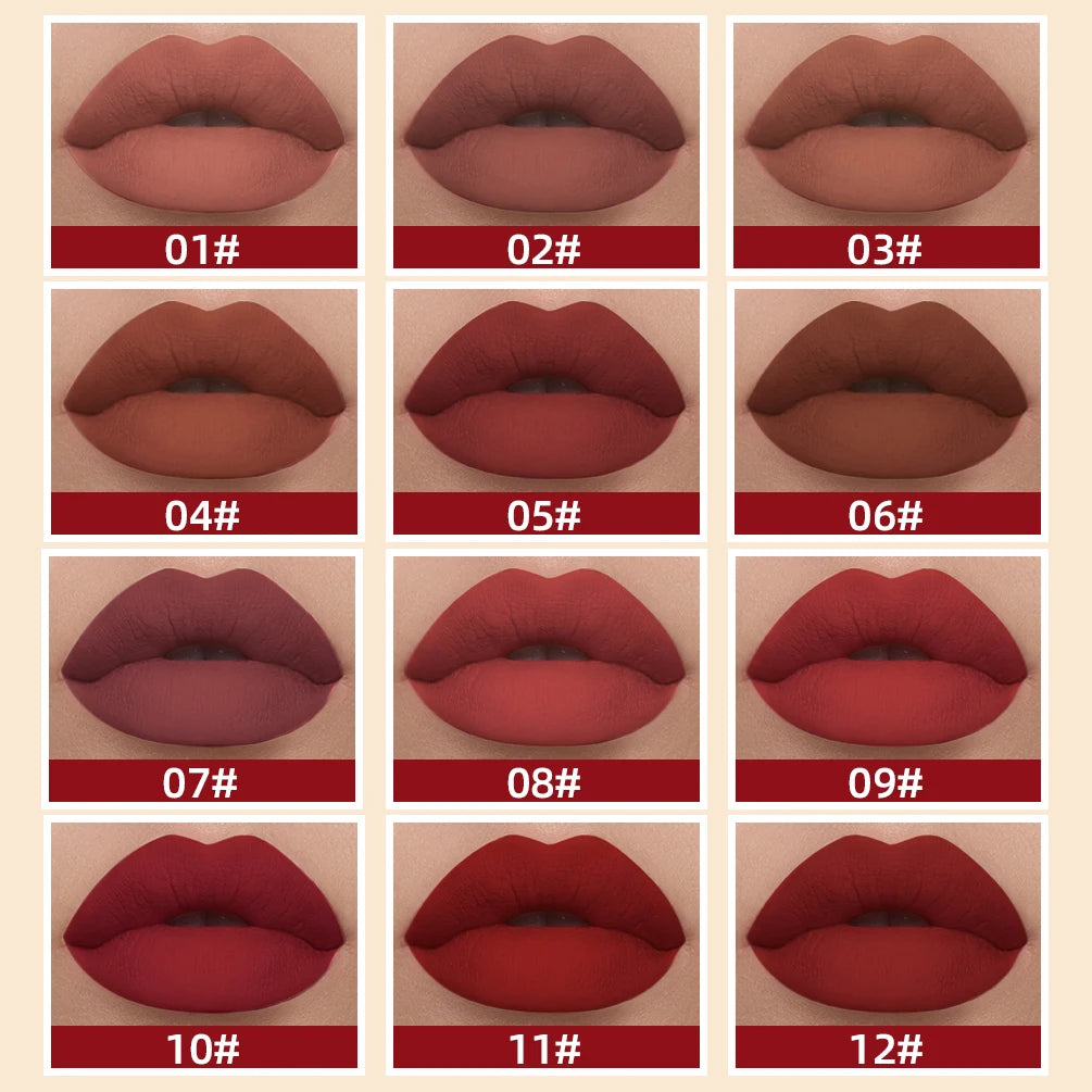 LAQTA matte liquid lipstick in a sleek tube, showcasing smooth, vibrant color and precise applicator for bold lip looks.