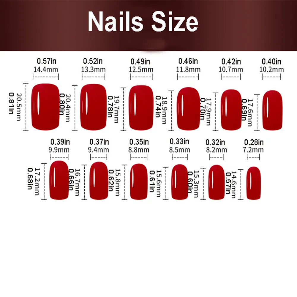 Set of 24 short square-shaped LAQTA nails with a natural finish, ideal for stylish and durable nail extensions.