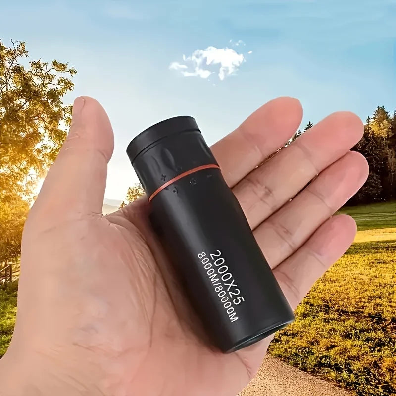 LAQTA 2000x25 HD Monocular Telescope with compact design and high magnification, ideal for outdoor and birdwatching activities.