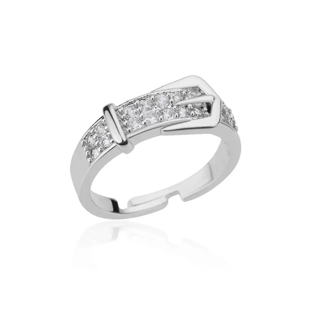 Elegant women's rings by LAQTA featuring intricate designs and shiny finishes, displayed on a neutral background.