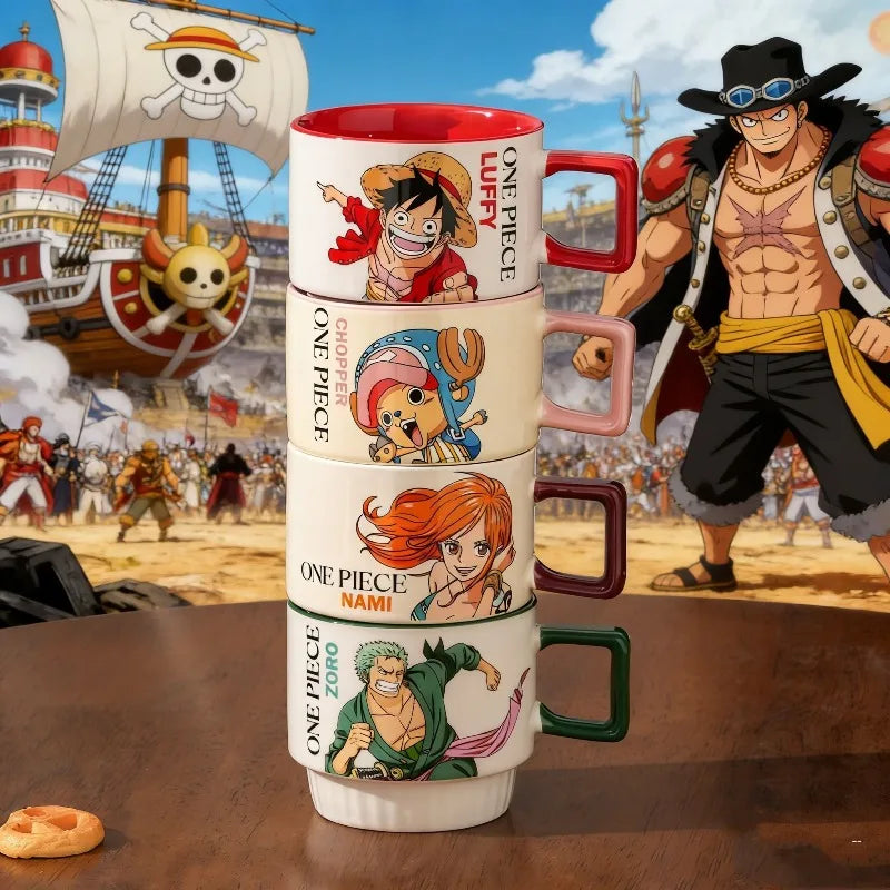 LAQTA Luffy, Zoro, and Chopper anime figures set featuring detailed characters from One Piece collection.