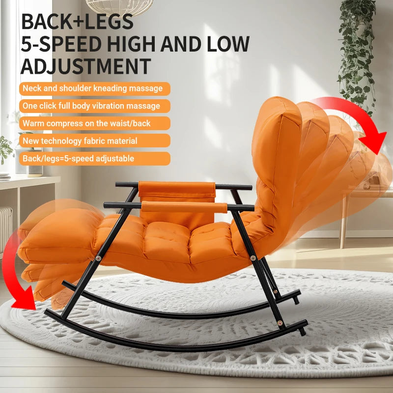 LAQTA Smart Leisure Rocking Massage Chair with ergonomic design and plush cushioning for relaxing comfort.