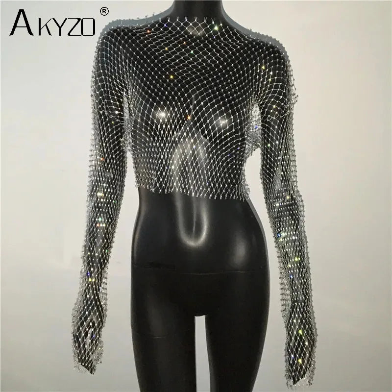 Autumn women's sexy see-through dress by LAQTA, featuring a stylish, lightweight design perfect for fall occasions.