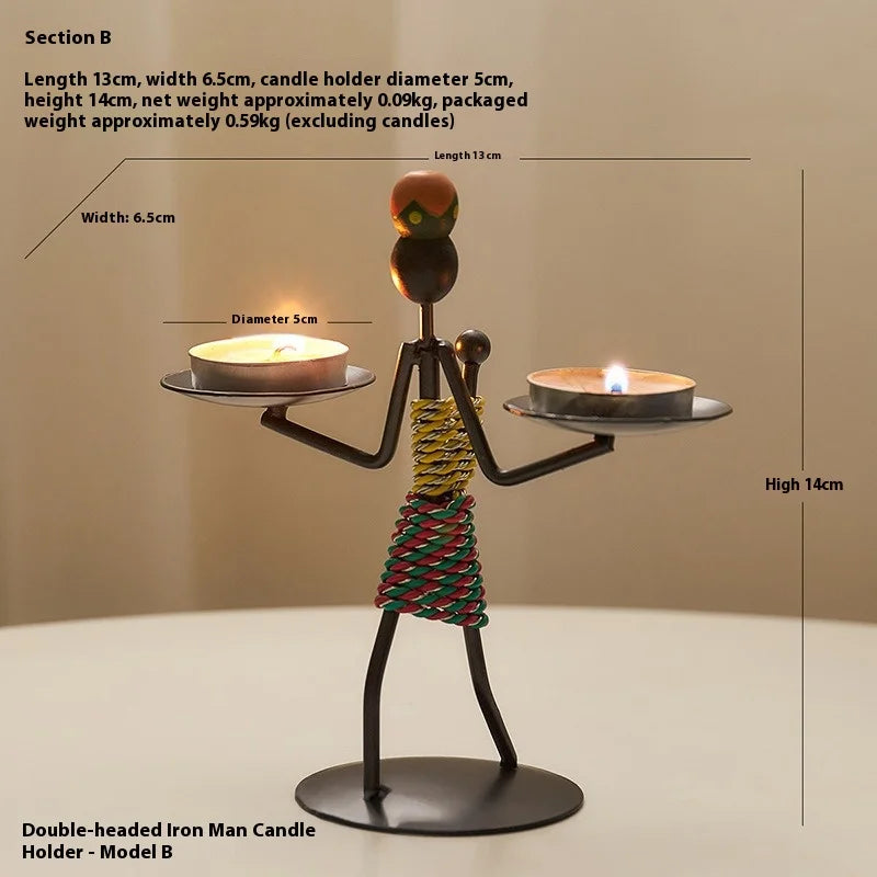 LAQTA Light Luxury table decoration candle holder with elegant design, perfect for enhancing ambient lighting and stylish table settings.