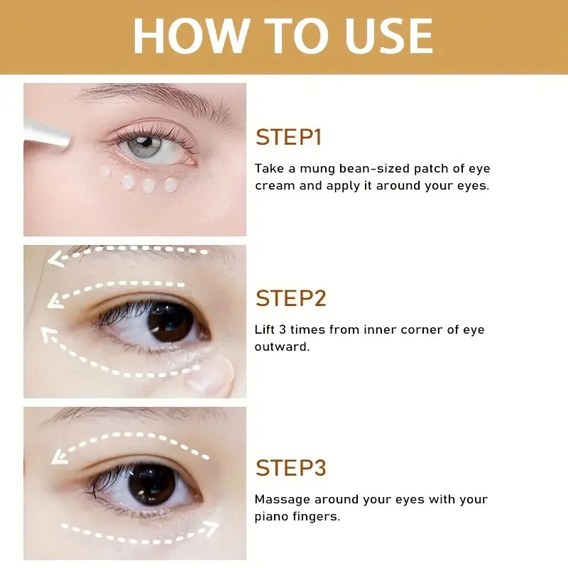 LAQTA collagen eye cream jar showing smooth, hydrating formula in a sleek container with a silver lid and elegant design